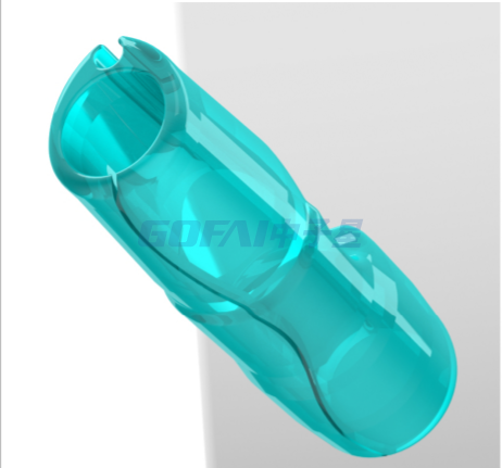Pieza de mano de caucho personalizada Productos de caucho de silicona con empuñadura dividida