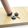 Protector de piso deslizante de almohadilla de fieltro atornillable para clavos deslizante para muebles para patas de madera