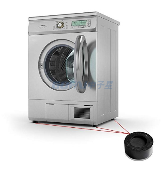 Soporte de la lavadora cancelando de choque y ruido Soporte de 4 piezas, almohadillas antivibratorias de lavadora y secadora