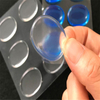 Almohadilla adhesiva de la almohadilla del parachoques de goma de silicona transparente